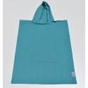 Poncho de plage enfant bleu vert